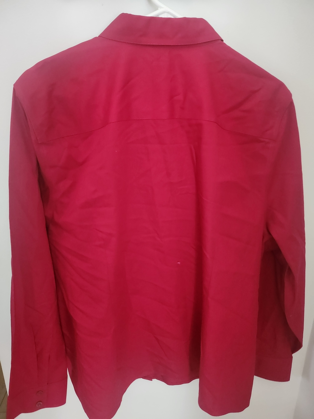 Chico's Bright Raspberry Button-Down Shirt - Picture 3 of 4